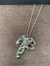 Load image into Gallery viewer, Montana Agate, Serpentine, and Peridot Charm Set
