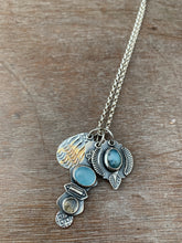 Load image into Gallery viewer, Peruvian blue opal, aquamarine, and labaradorite charms