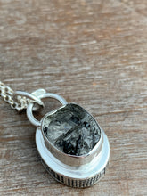 Load image into Gallery viewer, Tourmilated quartz double sided pendant
