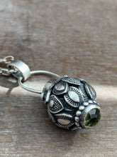 Load image into Gallery viewer, Vintage crystal and lemon Quartz dragon egg medallion