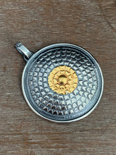 Load image into Gallery viewer, Silver fish parable pendant with Amazonite