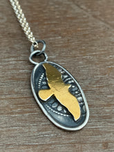 Load image into Gallery viewer, #3 24k Keum Boo Hawk Silhouette On a Stamped Background