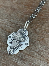 Load image into Gallery viewer, Sacred heart charm necklace
