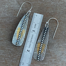 Load image into Gallery viewer, Keum Boo Feather Earrings