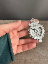 Load image into Gallery viewer, Garnet Sacred Heart pendant