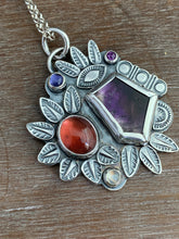 Load image into Gallery viewer, Melody Stone and Tourmaline with Iolite, Amethyst, and Moonstone Pendant