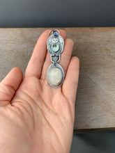 Load image into Gallery viewer, Moonstone Owl Pendant