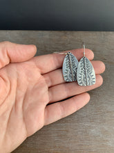 Load image into Gallery viewer, Small Stamped silver earrings