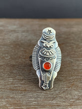 Load image into Gallery viewer, Size 9 owl ring