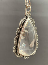 Load image into Gallery viewer, Large Quartz pendant with 34” chain as requested