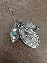 Load image into Gallery viewer, Our Lady of Guadalupe Turquoise charm set