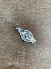 Load image into Gallery viewer, Sterling silver Owl heart pendant