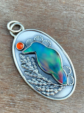 Load image into Gallery viewer, Aura borealis raven necklace