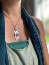 Load image into Gallery viewer, Owl pendant #7 - Peruvian Opal and Peridot