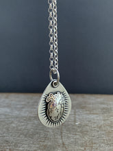 Load image into Gallery viewer, Anatomical Heart Charm Medium Tear Drop