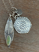 Load image into Gallery viewer, “Crazy plant lady” Turquoise Plant Pun Charm