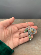 Load image into Gallery viewer, Montana Agate, Serpentine, and Peridot Charm Set