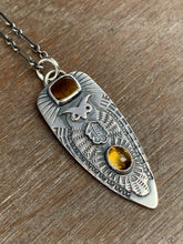 Load image into Gallery viewer, Owl pendant - Tourmaline