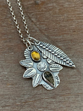 Load image into Gallery viewer, Tourmaline Leaf Charm Set