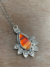 Load image into Gallery viewer, Agate with sunset colors pendant