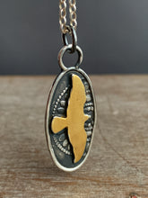 Load image into Gallery viewer, #3 24k Keum Boo Hawk Silhouette On a Stamped Background