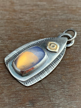 Load image into Gallery viewer, Opalite glass with 24k gold keum boo pendant