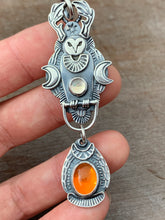 Load image into Gallery viewer, Opal Owl Pendant