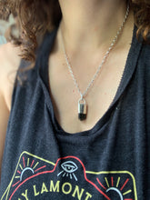 Load image into Gallery viewer, Black tourmaline crystal necklace