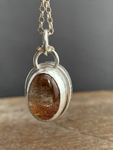 Load image into Gallery viewer, Lodolite quartz double sided pendant