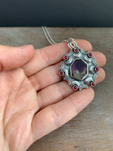 Load image into Gallery viewer, Melody Stone and Garnets Pendant