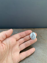 Load image into Gallery viewer, Sacred Heart Silver Charm Medium Oval