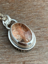 Load image into Gallery viewer, Lodolite quartz double sided pendant