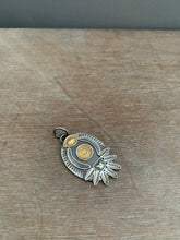 Load image into Gallery viewer, Golden eye and sun pendant