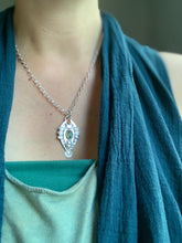 Load image into Gallery viewer, Owl pendant #3 - Peruvian Opal and Citrine