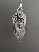 Load image into Gallery viewer, Owl with fluttering feathers.
