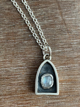 Load image into Gallery viewer, #4 Tiny moonstone charm with 18” rolo chain included