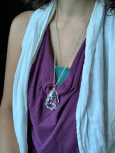 Load image into Gallery viewer, Large Quartz pendant with 34” chain as requested