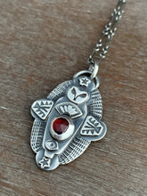 Load image into Gallery viewer, Owl pendant #3 - Garnet
