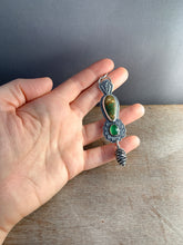 Load image into Gallery viewer, Hubei turquoise and serpentine nature pendant