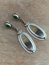 Load image into Gallery viewer, Montana agate and serpentine earrings