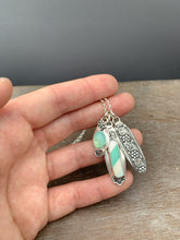 Load image into Gallery viewer, Wintergreen Candy Cane And Peruvian Opal charm set