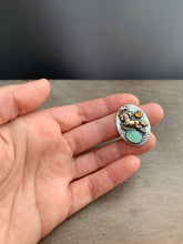 Load image into Gallery viewer, *balance* Peruvian opal, citrine, and bronze horse pendant
