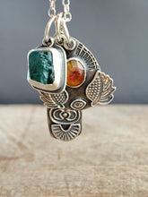 Load image into Gallery viewer, Tourmaline and apatite crystal charm set