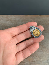 Load image into Gallery viewer, Small keum boo gold and silver pendant #3