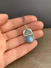 Load image into Gallery viewer, Kazakhstan lavender turquoise charm necklace