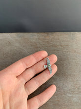 Load image into Gallery viewer, Small serpentine stamped bird pendant