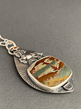 Load image into Gallery viewer, Wild horse with picture jasper pendant