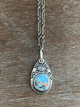 Load image into Gallery viewer, Kazakhstan lavender turquoise charm