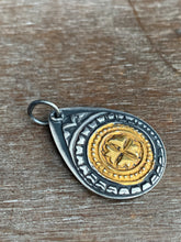 Load image into Gallery viewer, Small keum boo gold and silver pendant #3