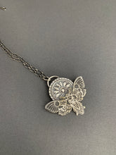 Load image into Gallery viewer, Silver Moth pendant